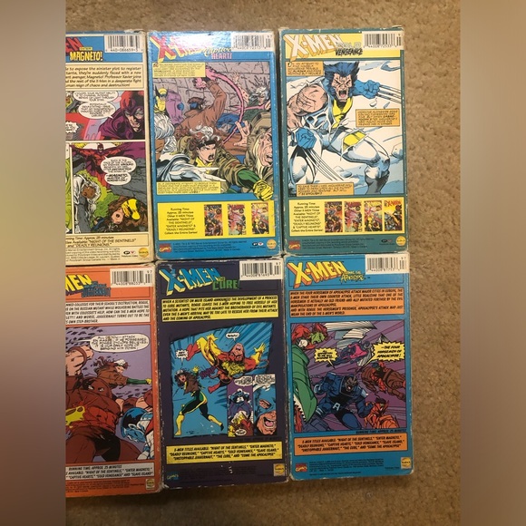X-MEN VHS Lot Of 14 VHS Tapes Vintage Marvel Comic Series 1992 - Picture 12 of 16